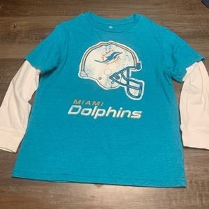 Miami Dolphins youth long sleeve T-shirt. Size small.